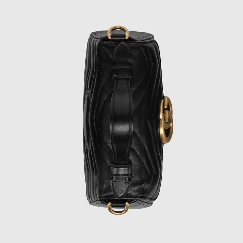 GUCCI〔GGマーモント〕ミニ トップハンドルバッグ&コンチネンタルウォレット 2点セット お得547260 DTDIT 1000